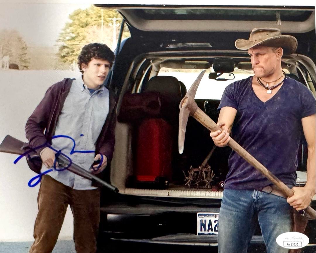 Jesse Eisenberg Signed 8x10 Photo (Zombieland) - JSA COA